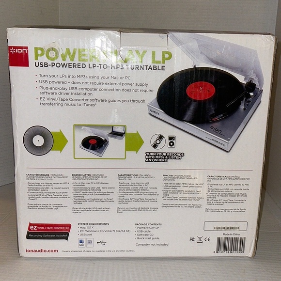 SOLD on eBay!! ION PowerPlay LP to MP3 Turntable New Factory Sealed - Picture 2 of 5